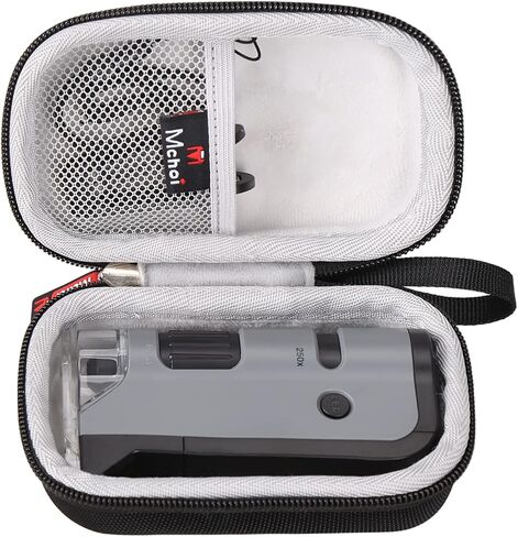 Mchoi Hard Carrying Case Suitable for Carson MicroFlip 100x-250x LED and UV Lighted Pocket Microscope(MP-250 or MP-250MU), Shockproof Lab Handheld Digital Microscopes Travel Protective Case, Case Only in Saudi Arabia