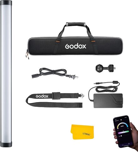 Godox WT60D Underwater LED Tube Light,Max 70W,CRI 96+ TLCl 96+,CCT 5600K±300K,13 FX Effects,APP Control,0%~100% Dimmable lP68/40m Dive Depth LED Video Light,for Vlogging,Scuba Diving,Snorkel,Surfing in Saudi Arabia