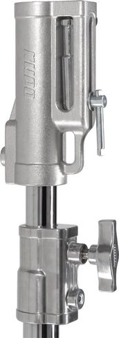 Kupo Master High Cine Stand with Triple Function Universal Head, Heavy Duty Steel Construction, Leveling Leg, Extended Height up to 14.6', High Load Support up to 88.2lbs, Silver (KS500412) in Kuwait