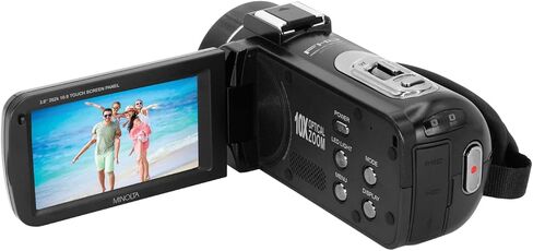 Minolta MN100HDZ 1080p Full HD / 24 MP Night Vision Camcorder with 10x Optical Zoom in Kuwait