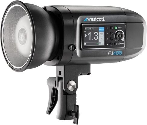 Westcott FJ400 Strobe 1-Light Backpack Kit with FJ-X3 S Wireless Trigger for Sony Cameras Bundle with Backdrop Boards, Wireless Receiver, and 64GB Memory Card (4 Items) in Saudi Arabia