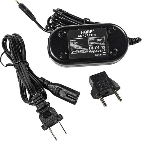 HQRP AC Power Adapter Compatible with Fujifilm FinePix E510, E550, 4700, 30i Digital Camera AC-3VN AC3VN, AC-3V AC3V, AC-3VW AC3VW, AC-3VS AC3VS - (incl. USA Plug & Euro Adapter) in Kuwait