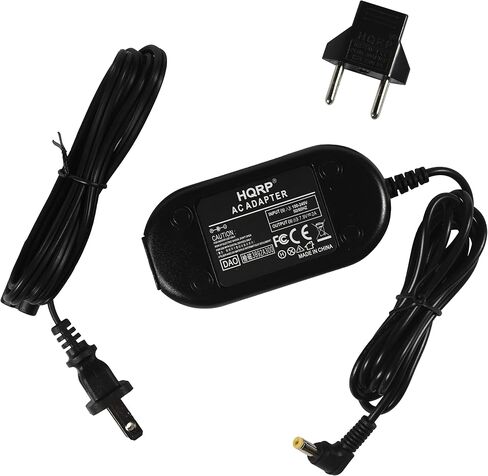 HQRP AC Adapter Power Supply Compatible with Panasonic PV-DV203PN / PV-DV203PX / PV-DV400 / PV-DV400D / PV-DV402 / PV-DV402D Camcorder Plus Euro Plug Adapter in Saudi Arabia