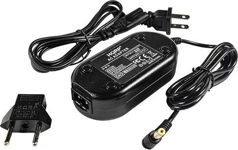 HQRP AC Adapter Power Supply Compatible with Panasonic PV-DV203PN / PV-DV203PX / PV-DV400 / PV-DV400D / PV-DV402 / PV-DV402D Camcorder Plus Euro Plug Adapter in Saudi Arabia
