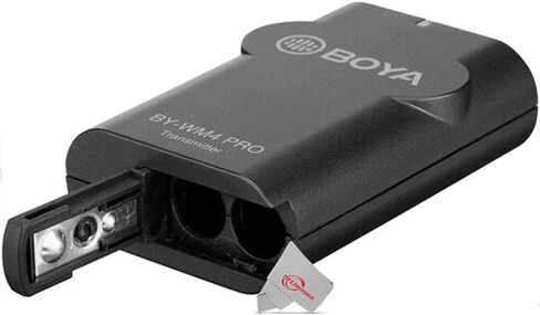BOYA 2.4G Wireless Lavalier Microphone System, WM4 PRO-K2 Lapel Clip-on Mini Wireless Mic Compatible with Canon Nikon Sony DSLR Camera iOS Android Smartphone Audio Recorder YouTube Facebook Vlogging in Saudi Arabia