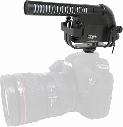 Camcorder External Microphone Compatible with Sony HDR-PJ50V Camcorder External Microphone XM-40 Professional Video & Broadcast Condenser Microphone in Saudi Arabia