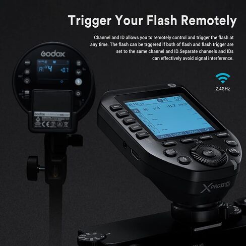 Godox AD100Pro Flash Monolight، 100W 2.4G Wireless HSS 1/8000s Pocket Flash، خفيف الوزن مدمج، بطارية ليثيوم 2600 مللي أمبير في الساعة 360 طاقة كاملة، ومضات TTL مع مشغل فلاش لاسلكي Godox XProII-C TTL in Saudi Arabia