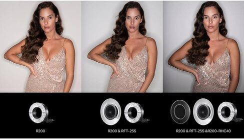 Flashpoint R200 Ring Flash Head for eVOLV200 and eVOLV200 Pro Pocket Flash, Ultra-Powerful 200ws Flash Ring Light w/Built-in Modeling Lamp, Shadow-Free Lighting for Flash Photography & Macro Shots in Kuwait