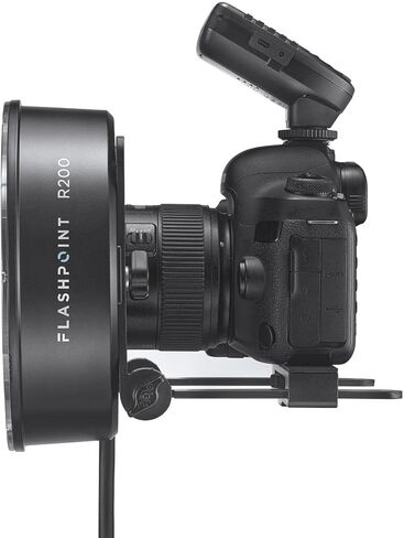 Flashpoint R200 Ring Flash Head for eVOLV200 and eVOLV200 Pro Pocket Flash, Ultra-Powerful 200ws Flash Ring Light w/Built-in Modeling Lamp, Shadow-Free Lighting for Flash Photography & Macro Shots in Kuwait