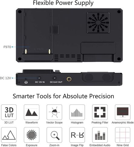 FEELWORLD CUT6S 6 بوصة، شاشة تعمل باللمس الموجي 1920x1080 HDR HDMI Loop Out LUT 4K مدخل HDMI SDI، كاميرا تسجيل ميدانية DSLR USB2.0 مسجل in Kuwait