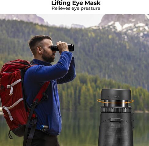 مناظير مدمجة مقاس 10 × 25 من K&F للأطفال والكبار، مع منشور BAK4، وعدسة FMC، وحزام رقبة مقاوم للماء IP65 لمشاهدة الطيور والصيد والسفر والتخييم ومشاهدة النجوم in Kuwait