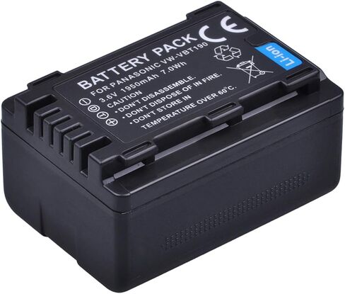 Battery Pack for Panasonic HC-V380, HC-V385, HC-V510, HC-V520, HC-V530, HC-V550 Full HD Camcorder in Kuwait