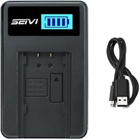 LCD USB Battery Charger for Panasonic HC-W570, HC-W580, HC-W580K, HC-W850 HD Camcorder in Saudi Arabia