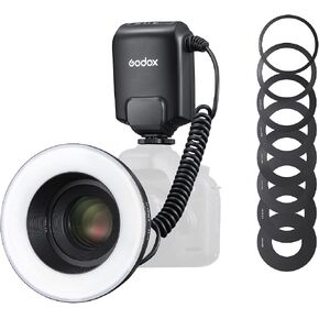 Godox ML150II Macro Ring Flash on Camera Ring Flash Light GN12 CCT 5800K±200K for Fuji, for Canon, for Nikon, for Sony, for Olympus Camera in Saudi Arabia