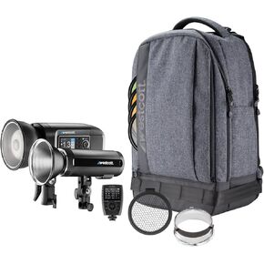 Westcott FJ Wireless 2-Light Portable Portrait Flash Kit with FJ-X3 S Wireless Trigger (Compatible with Sony Cameras) - FJ400 & FJ200 Strobe Combo Kit for Photography and Off Camera Flash Lighting in Kuwait