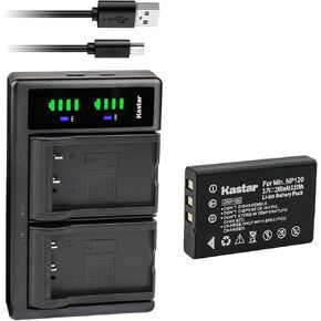 بطارية Kastar قطعتان وشاحن USB LTD2 بديل لـ Ordro HDV-V12، HDV-V88، HDV-Z7، HDV-Z10، HDV-Z16، HDV-Z79، HDV-108، HDV-760، HDV-P72، HDR- كاميرات AC1، HDR-AC3، HDR-AC5، HDR-AZ50 in Kuwait