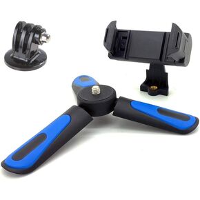 حامل الهاتف الذكي SNAP-II من إكسسوارات بيسكس ومثبت قبضة اليد الصغيرة ومجموعة محول حامل ثلاثي القوائم GOPRO لكاميرا الحركة والهواتف الذكية (يناسب جميع هواتف Hero 8 7 6 i Session Phone 14 13 12 11 PRO MAX Galaxy S20 S21) in Kuwait