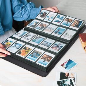 400 Pockets Photo Album for Fujifilm Instax Mini 12 11 90 40, Polaroid Mini 2x3 Instant Cameras & Zip Instant Printer (Black)