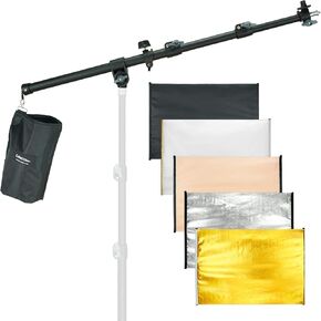 LINCO Lincostore Studio Lighting Photography Photo Boom Arm with Reflector Holder Clamp and 5 in 1 Color 20x28 inch Reflector Panel (not Including The Stand) C001KBRP in Kuwait