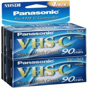 Super High-Grade VHS-c Videocassette 4 Pack in Kuwait