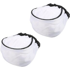 PATIKIL Flash Bounce Diffuser Cap, 2Pcs Cloth Universal Mini Soft Elastic Mouth Cap Cover for Flashlight Photography Camera Speed Light, White in Saudi Arabia