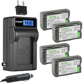 Kastar CGA-D08 LCD AC Battery Charger Compatible with Panasonic NV-RX22EG, NV-RX33EG, NV-RX66EG, PV-DBP8, PV-DVP8-A, PV-DC152, PV-DC252, PV-DC352, PV-DV51, PV-DV52, PV-DV53, PV-DV73 in Kuwait