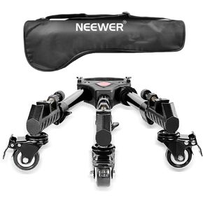 Neewer Photography Professional Heavy Duty Tripod Dolly with Rubber Wheels and Adjustable Leg Mounts for Canon Nikon Sony DSLR Cameras Camcorder Photo Video Lighting in Saudi Arabia