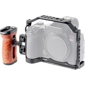 Foto4easy s5ii cage rig for Panasonic LUMIX S5II Mirrorless Camera,Includes Dual Universal Side Wooden Handle in Kuwait