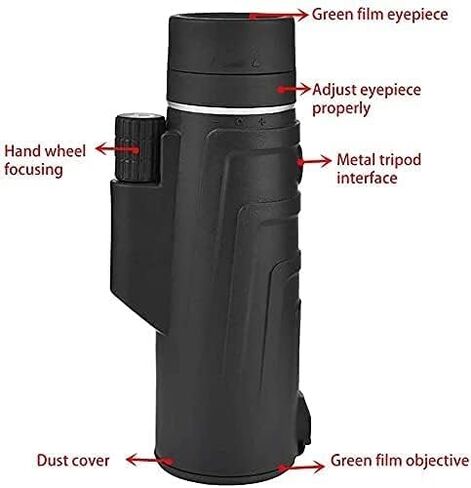 Zoom Optical HD Lens Monocular Telescope Tripod+ Clip for Universal Phone Suitable for Hunting Hiking Exploring Watching Sailing Bird Watching in Saudi Arabia