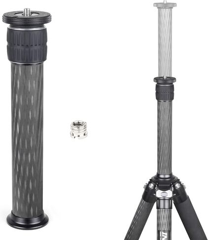 INNOREL ER402C Universal Carbon Fiber Tripod Center Column Extension Pole Extender - Two-Section Mid-Column Extension Rod Pole for Monopod DSLR Camera 40mm Big Tube in Saudi Arabia