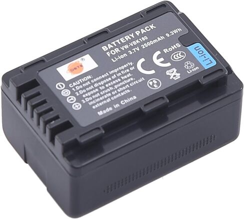 DSTE Replacement for VW-VBK180 Li-ion Battery Compatible Panasonic SDR-H100 H101 HC-V500 V700 HDC-HS80 SD90 TM80 TM90 Camera as VW-VBL090 in Saudi Arabia