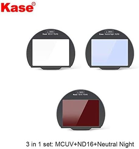 Kase Clip-in 3 Filter Kit, Neutral Night, UV, ND16 4 Stop Dedicated for Canon EOS R5 R6 R3 R6 Mark II Cameras in Saudi Arabia