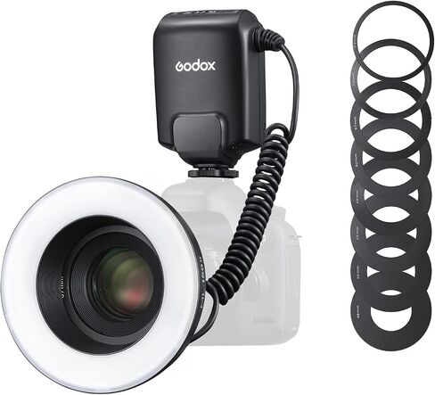 Godox ML150II Macro Ring Flash on Camera Ring Flash Light GN12 CCT 5800K±200K for Fuji, for Canon, for Nikon, for Sony, for Olympus Camera in Saudi Arabia