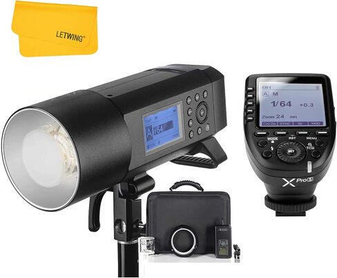 Godox AD400 Pro AD400Pro Outdoor Flash Strobe Light, Built-in Godox 2.4G System, 400ws Strong Power, 0.01~1s Recycle Time TTL Flash Monolight + Godox XPro-S Flash Trigger Compatible for Sony Camera in Saudi Arabia