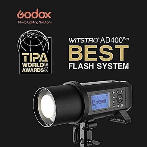 Godox AD400 Pro AD400Pro Outdoor Flash Strobe Light, Built-in Godox 2.4G System, 400ws Strong Power, 0.01~1s Recycle Time TTL Flash Monolight + Godox XPro-S Flash Trigger Compatible for Sony Camera in Saudi Arabia