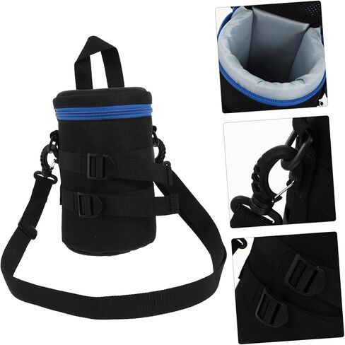 SOLUSTRE 1pc Lens Bag Camera Lens Pouch Slr Camera Lenses Camera Lens Bag Water Resistant Lens Case Polyester Pouch for Camera Lens Bag for Dslr Camera Lens Photography Bag Bag in Kuwait