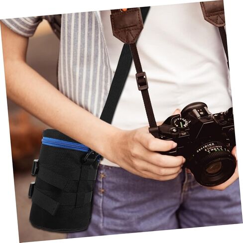 SOLUSTRE 1pc Lens Bag Camera Lens Pouch Slr Camera Lenses Camera Lens Bag Water Resistant Lens Case Polyester Pouch for Camera Lens Bag for Dslr Camera Lens Photography Bag Bag in Kuwait