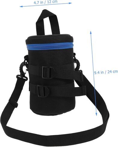 SOLUSTRE 1pc Lens Bag Camera Lens Pouch Slr Camera Lenses Camera Lens Bag Water Resistant Lens Case Polyester Pouch for Camera Lens Bag for Dslr Camera Lens Photography Bag Bag in Kuwait