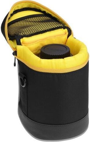 حافظة عدسات متينة مقاس 6.0 × 3.5 (أسود) in Kuwait