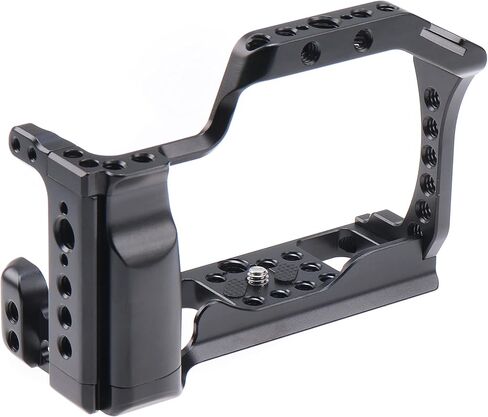 Hersmay EOS M50 Mark II Camera Cage for Canon EOS M50II M50 M5 Mirrorless Vlogging Camera Kit with Cold Shoe,Handle Locating Holes,Multiple 1/4" 3/8" Screw Holes in Kuwait