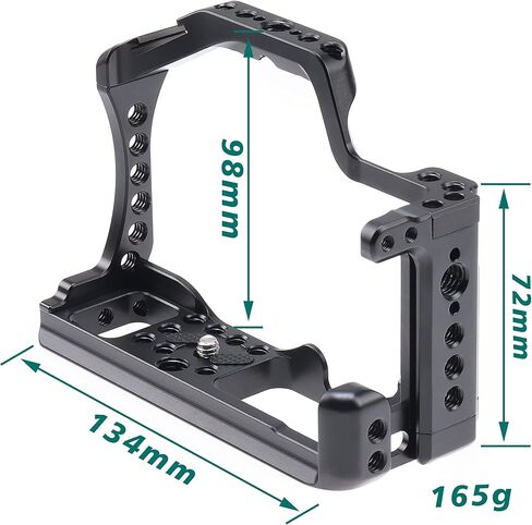 Hersmay EOS M50 Mark II Camera Cage for Canon EOS M50II M50 M5 Mirrorless Vlogging Camera Kit with Cold Shoe,Handle Locating Holes,Multiple 1/4" 3/8" Screw Holes in Kuwait