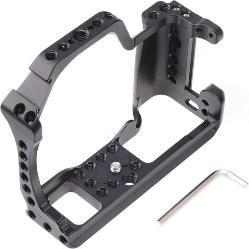 Hersmay EOS M50 Mark II Camera Cage for Canon EOS M50II M50 M5 Mirrorless Vlogging Camera Kit with Cold Shoe,Handle Locating Holes,Multiple 1/4" 3/8" Screw Holes in Kuwait