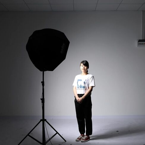 Godox 31.5" / 80cm Octagon Flash Softbox with Grid/2m Light Stand/Type-E Hot Shoe Holder Bracket Octobox for Flash Speed Light in Saudi Arabia