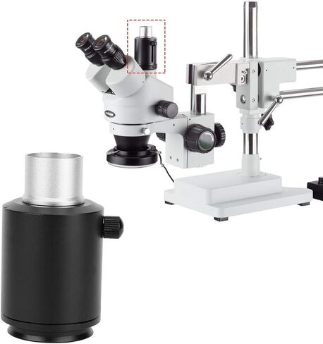 Aluminum Alloy, Microscope Adapter, Stereo Microscope Mount Lens, CTV Interface, Microscope Accessories(23.2mm) in Saudi Arabia
