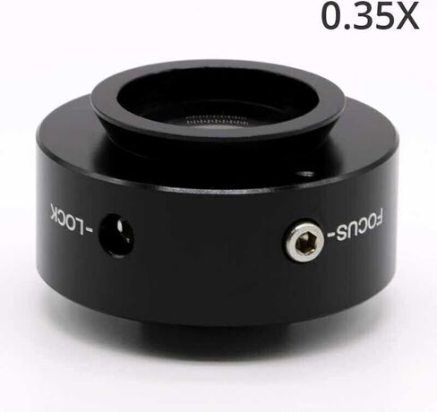 ملحقات مجهر المختبر، محولات كاميرا المجهر 0.35X-1X مجهر يقلل من عدسة C-Mount CCD محول كاميرا CCD للمجهر ثلاثي العينيات (اللون: 1 قطعة محول 0.35X) in Kuwait
