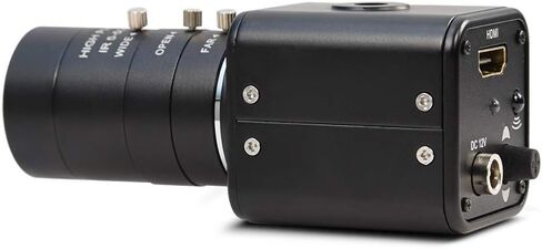 MOKOSE HDMI Camera, HD 1080P 60FPS Digital Security Camera, Industry Digital Camera with 5-50mm Telephoto Zoom Manual HD Lens. in Saudi Arabia