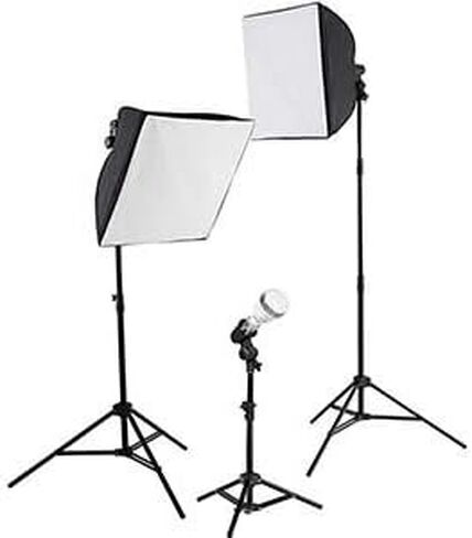 Westcott uLite LED 3-Light Collapsible Softbox Kit Professional Studio Continuous Lighting for Photography, Video Conferencing, and Video Production in Saudi Arabia