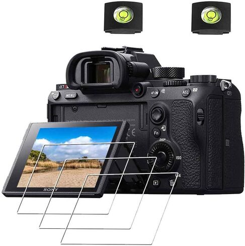 Screen Protector for Sony A7S III A1 Alpha 1 7S III A7S3 A7SIII & Hot Shoe Cover [3+2Pack],ULBTER 0.3mm 9H Hardness Tempered Glass Cover Anti-Scrach Anti-Fingerprint Anti-Bubble in Saudi Arabia