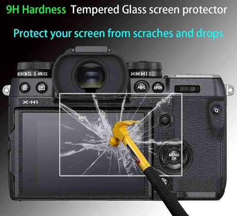 Screen Protector for Sony A7S III A1 Alpha 1 7S III A7S3 A7SIII & Hot Shoe Cover [3+2Pack],ULBTER 0.3mm 9H Hardness Tempered Glass Cover Anti-Scrach Anti-Fingerprint Anti-Bubble in Saudi Arabia