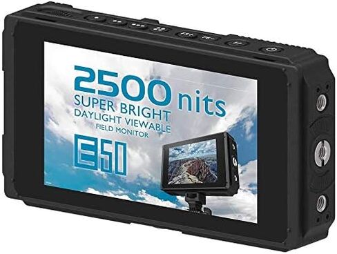 Fotga E50S 5inch Ultra Bright 2500nits Touch Screen Camera Field Monitor,Wavaform,Vector,4K HDMI Input/Output,3G SDI,Dual Battery Slot,Daylight Visibility 2200,IPS,for DSLR Video Cinema Camera … in Saudi Arabia